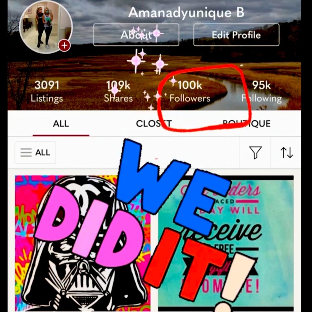 NEW GOAL!! Time to hit 150K FOLLOWERS! Thank y’all